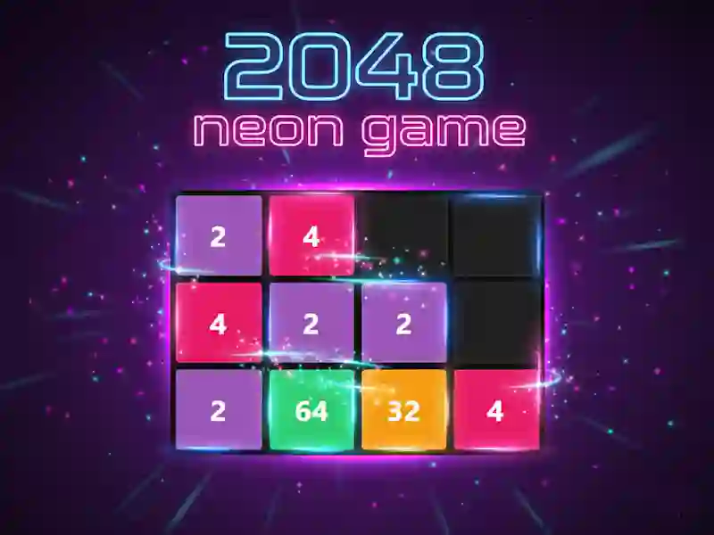 Permainan Permainan neon 2048 secara online