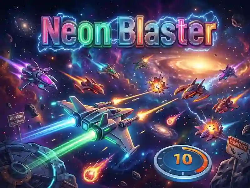 Permainan Neon Blaster secara online