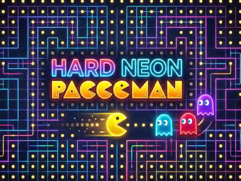Permainan Paccoman neon keras secara online
