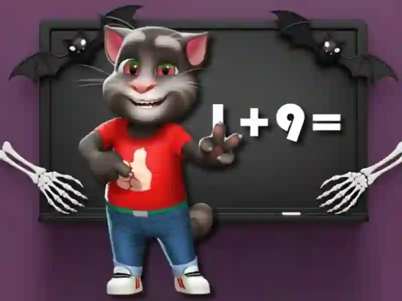 Permainan Tantangan Matematika Tom Halloween secara online