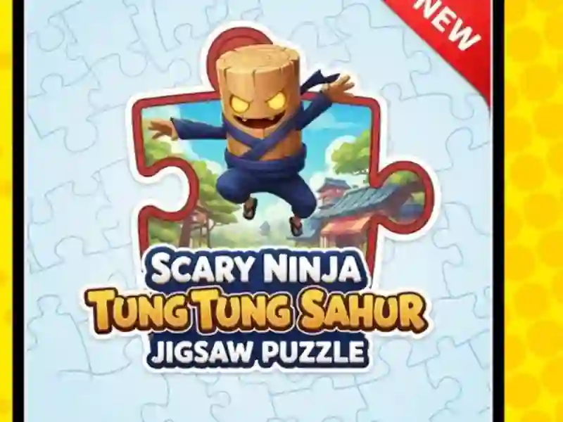 Permainan Teka-teki Jigsaw Ninja Tung Tung Sahur yang menakutkan secara online