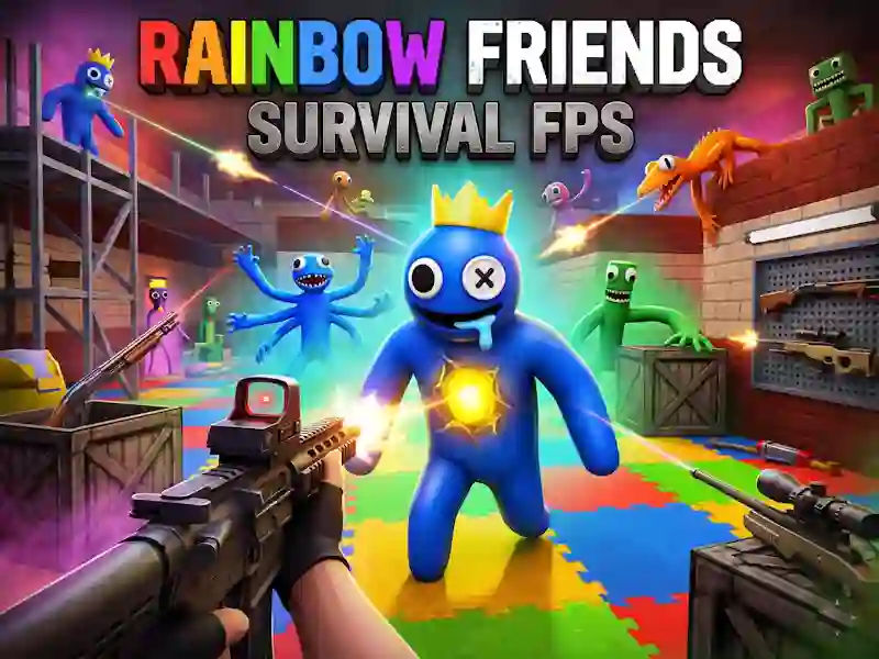 Permainan Rainbow Friends Survival FPS secara online