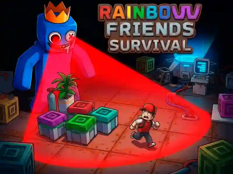 Permainan Rainbow Friends Survival secara online