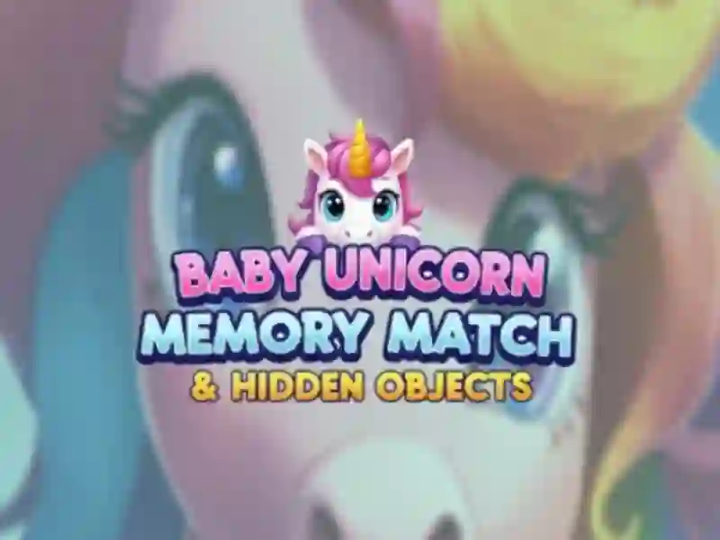 Permainan Pencocokan Memori Bayi Unicorn & Benda Tersembunyi secara online