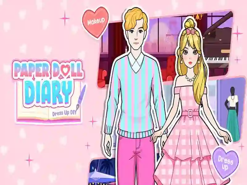 Permainan Buku harian boneka kertas: Dandani DIY secara online Permainan Buku harian boneka kertas: Dandani DIY secara online