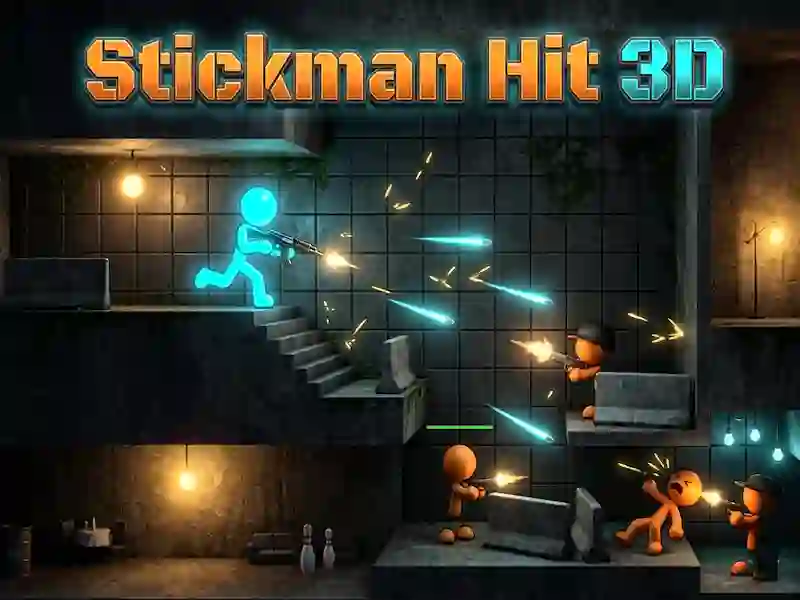 Permainan Stickman Memukul 3D secara online