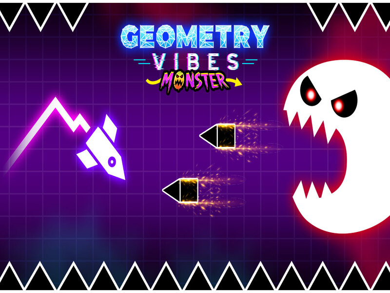 Permainan GEOMETRI Getaran Monster secara online