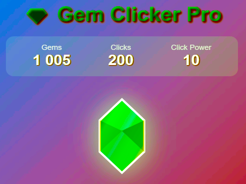 Permainan Permata Clicker Pro secara online