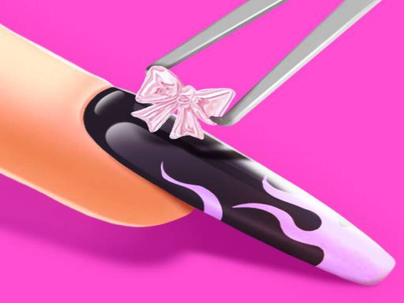 Permainan 3D Acrylic Nail: Game Nail Art secara online