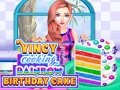 Permainan Vincy Memasak Kue Ulang Tahun Pelangi secara online