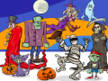 Permainan Temukan 5 Perbedaan Halloween secara online