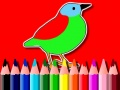 Permainan Kembali ke Sekolah: Buku Mewarnai Burung secara online