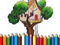 Permainan Buku Mewarnai Rumah Pohon secara online