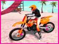Permainan Stun Sepeda Motocross Melompat di Pantai secara online