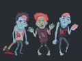 Permainan Mewarnai Zombie dan Kerangka secara online