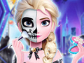 Permainan Tatoo Pesta Halloween Elsa secara online