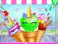 Permainan Pembuat Kerucut Es Krim Unicorn secara online