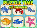Permainan Puzzle Waktu Makhluk Laut secara online