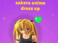 Permainan Sakora: Pakaian Anime secara online