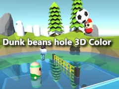 Permainan Dunk kacang ke dalam lubang warna 3D secara online