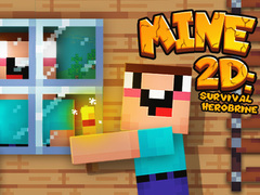 Permainan Mine 2D Bertahan Hidup Herobrine secara online