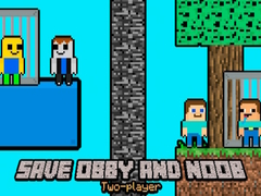 Permainan Selamatkan Obby dan Noob Dua Pemain secara online