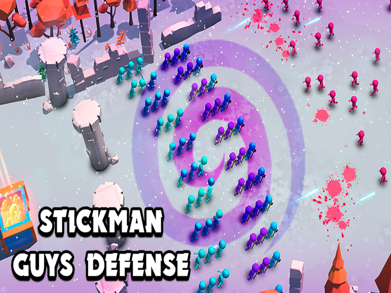 Permainan Pertahanan Stickman Guys secara online