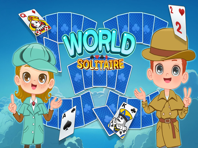 Permainan Solitaire World Tripeaks secara online