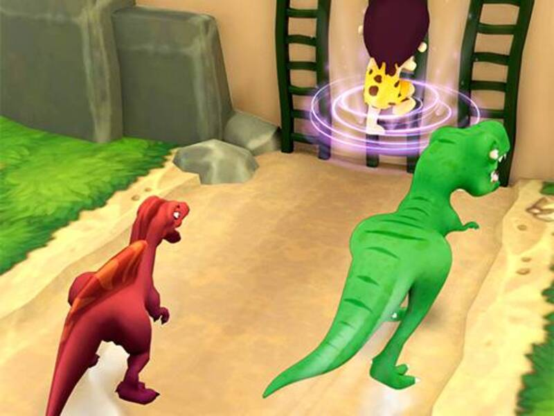 Permainan Dinosaurus bergeser lari secara online