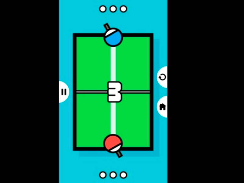 Permainan Ping Pong Tennis Table 2D secara online