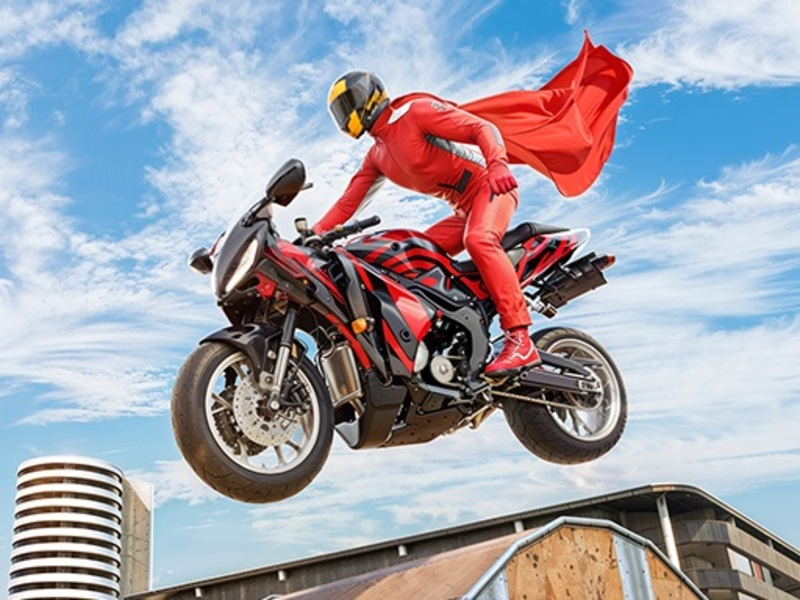 Permainan Motorbike Real Super Hero Stunt 3D secara online