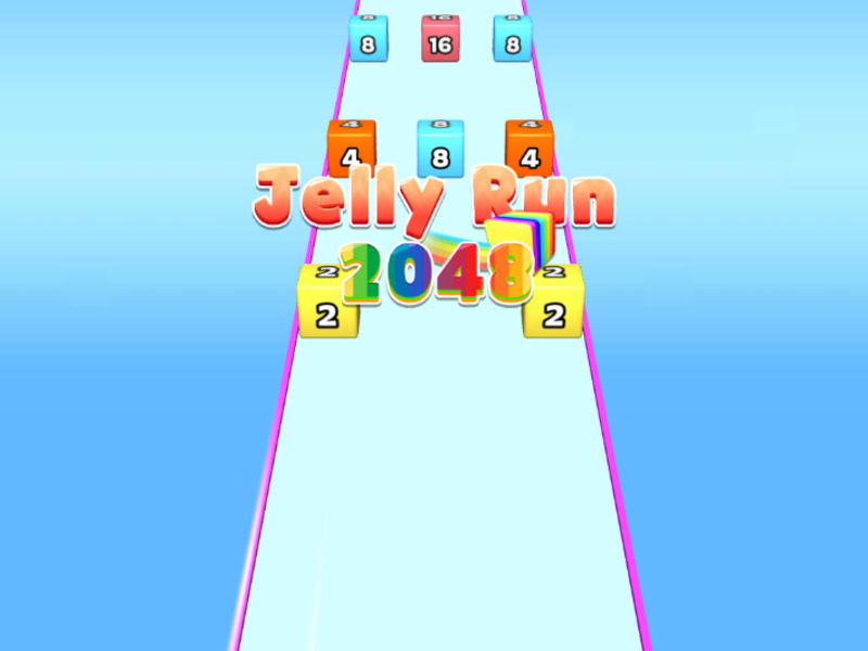 Permainan Jelly Run 2048 secara online