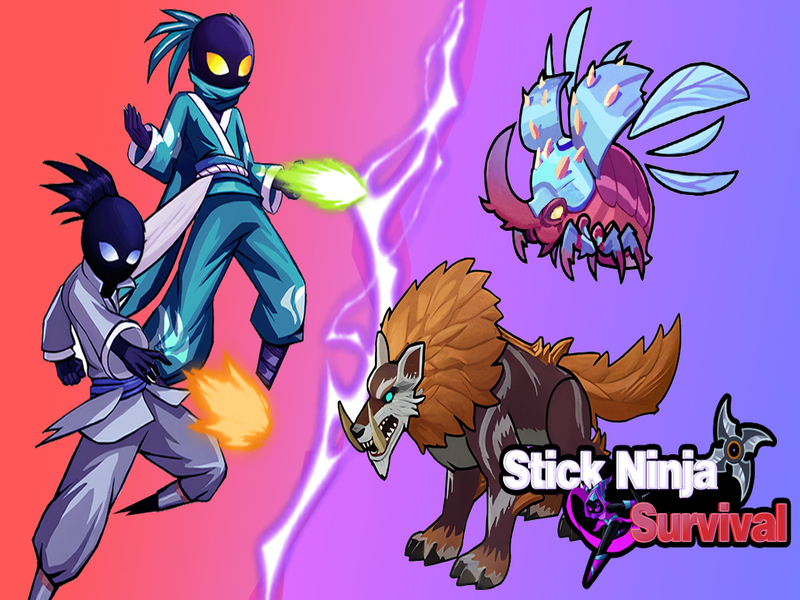 Permainan Stick Ninja Survival secara online