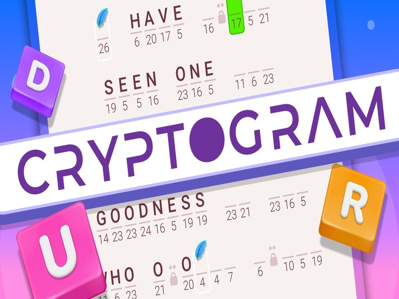 Permainan Cryptogram: teka -teki otak kata secara online