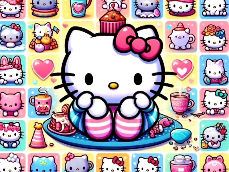 Permainan Tantangan Memori Kitty Lucu secara online