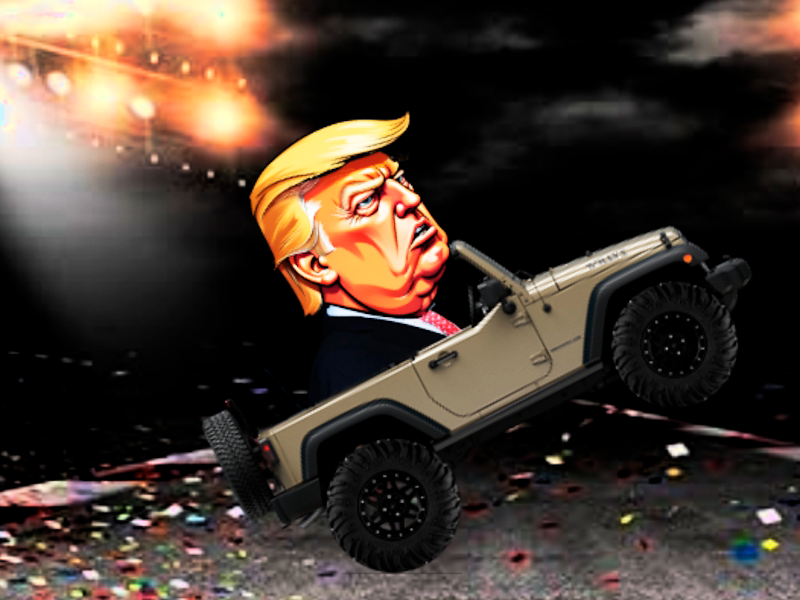 Permainan Tantangan Trump Wheelie secara online