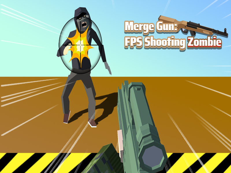 Permainan Gabungkan Gun FPS Menembak Zombie secara online