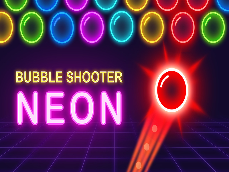 Permainan Neon penembak gelembung secara online