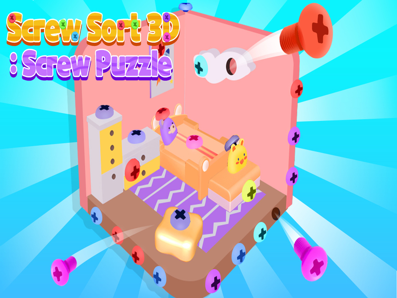 Permainan SCREW SORT 3D: Teka-teki sekrup secara online