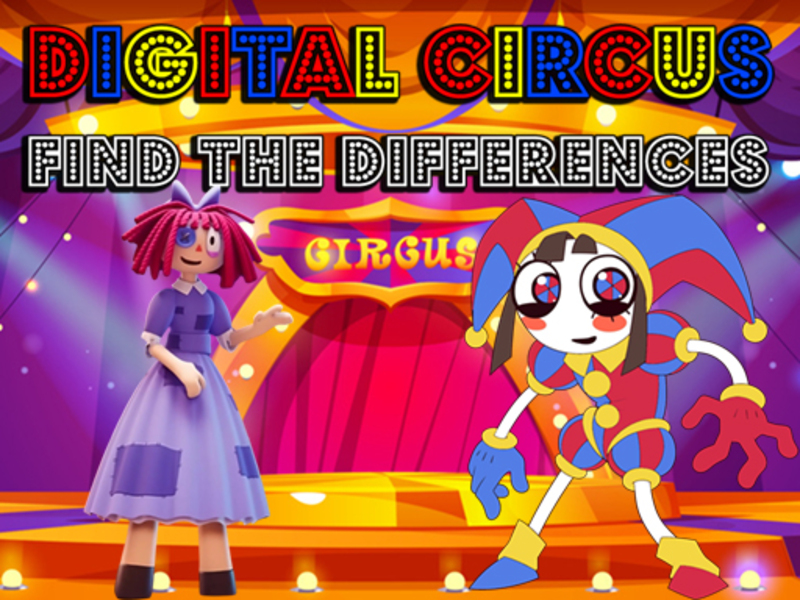 Permainan Sirkus digital menemukan perbedaannya secara online