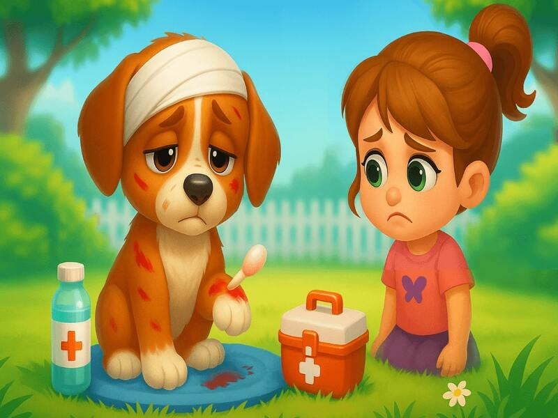 Permainan Penyelamatan dan perawatan anak anjing yang hilang secara online