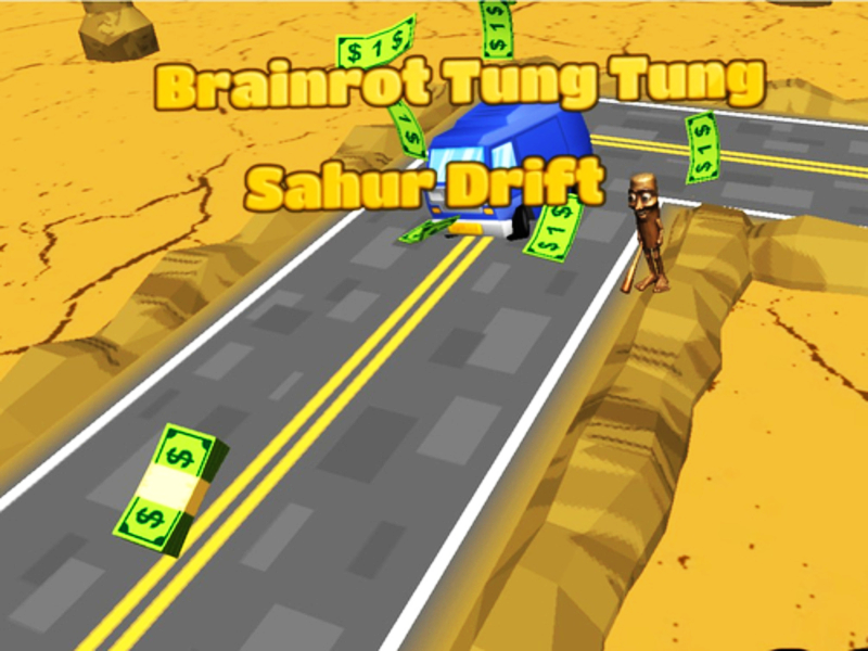 Permainan Brainrot Tung Tung Sahur Drift secara online
