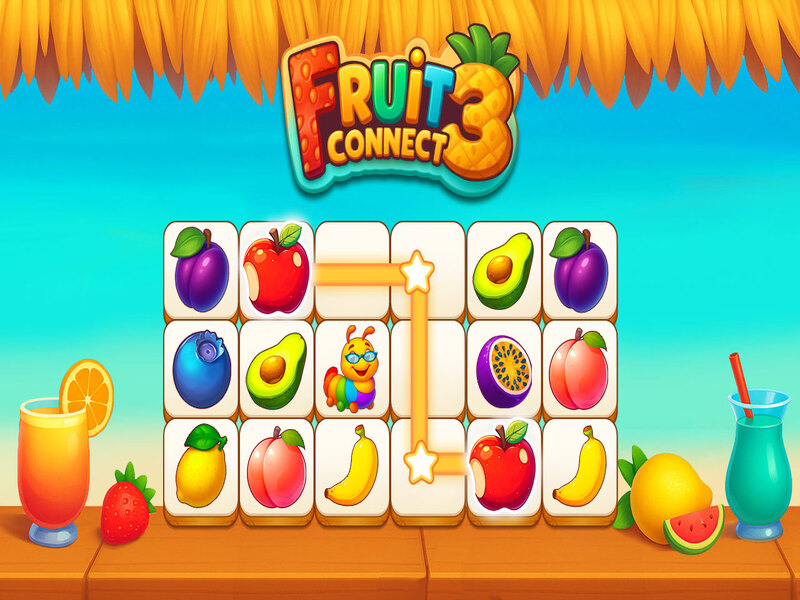 Permainan Buah Connect 3 secara online