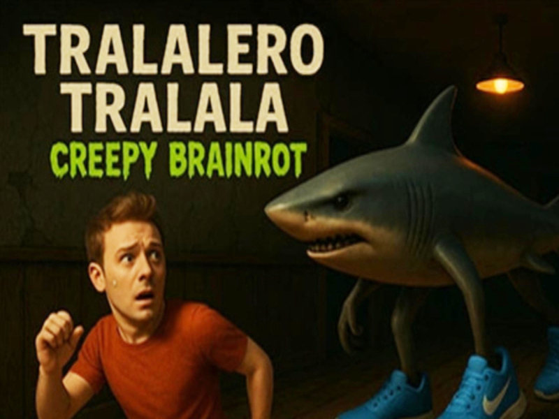 Permainan Tralalero tralala brainrot menyeramkan secara online