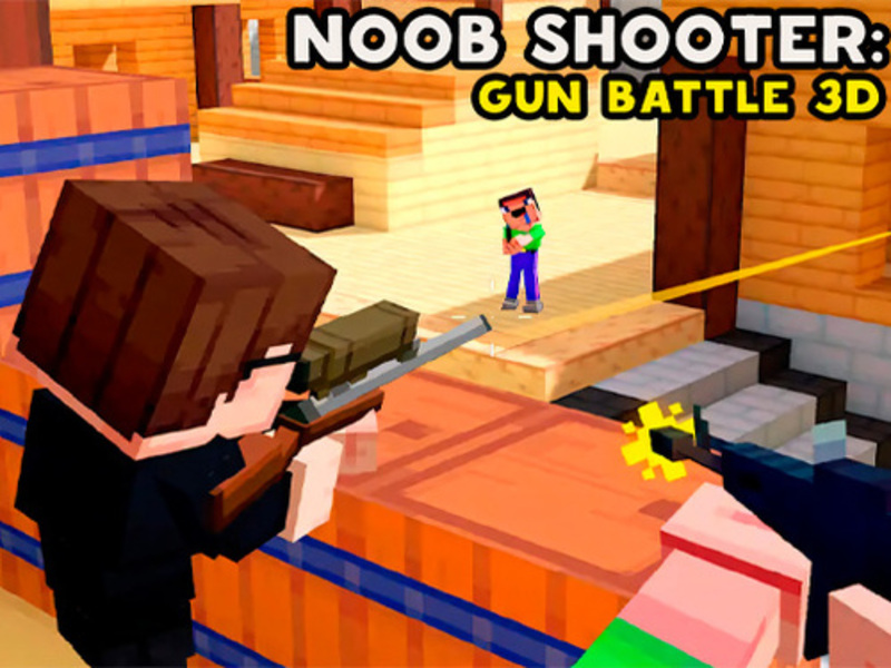 Permainan Noob Shooter: Gun Battle 3D secara online