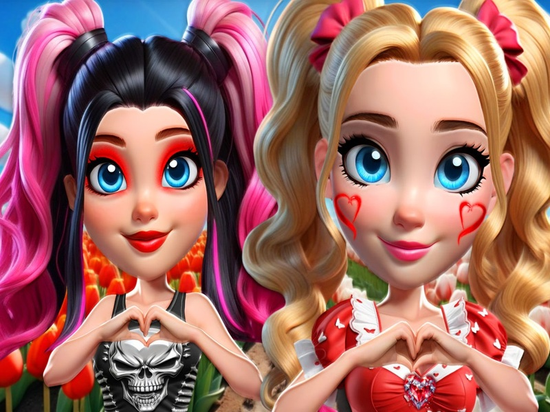 Permainan Glamor hati yang semarak vs punk secara online
