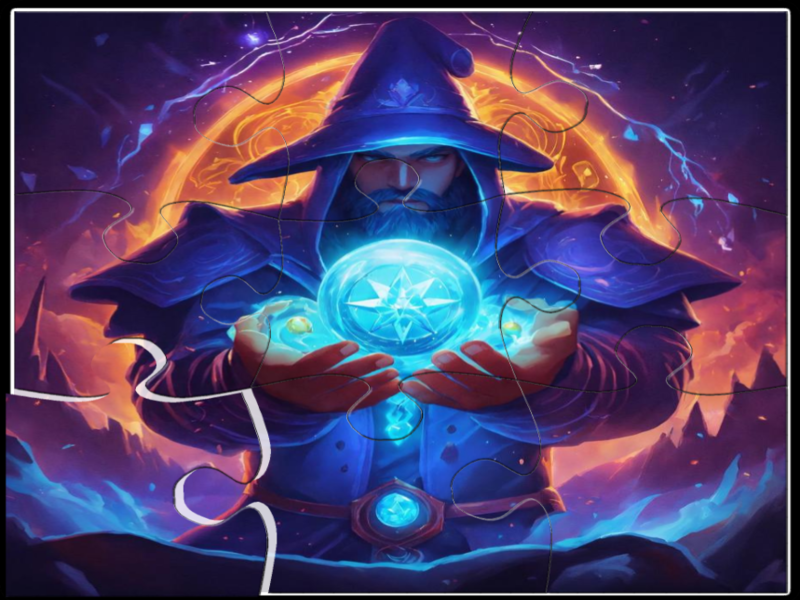 Permainan Puzzle Jigsaw Wizard secara online