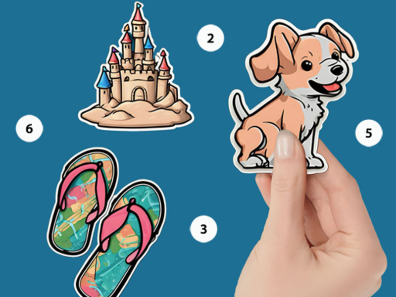 Permainan Warna puzzle buku stiker dengan nomor secara online