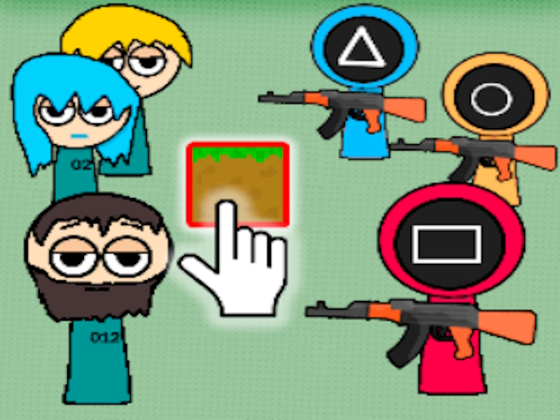 Permainan Game Sandbox Squid membuat tantangan secara online