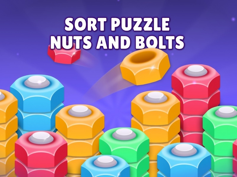 Permainan Urutkan mur dan baut puzzle secara online
